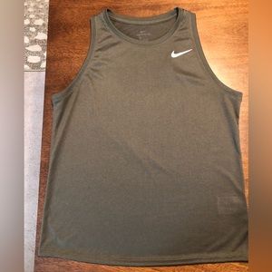 Nike Dri Fit Tank | Olive Green